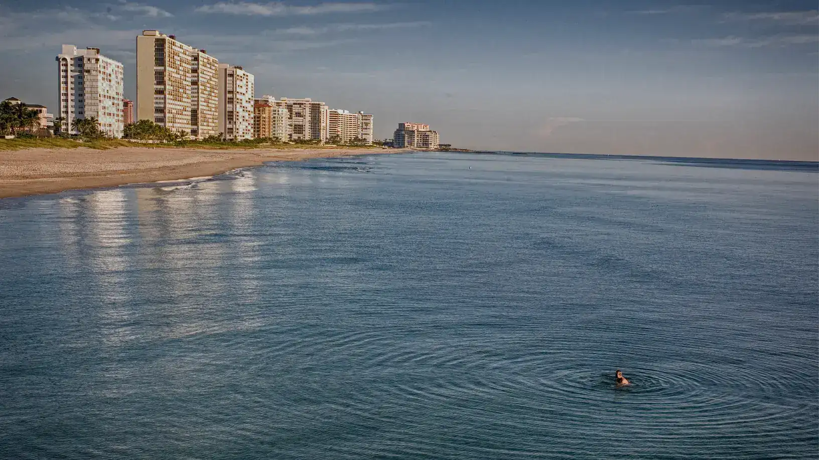 Una vista de Deerfield Beach, Florida