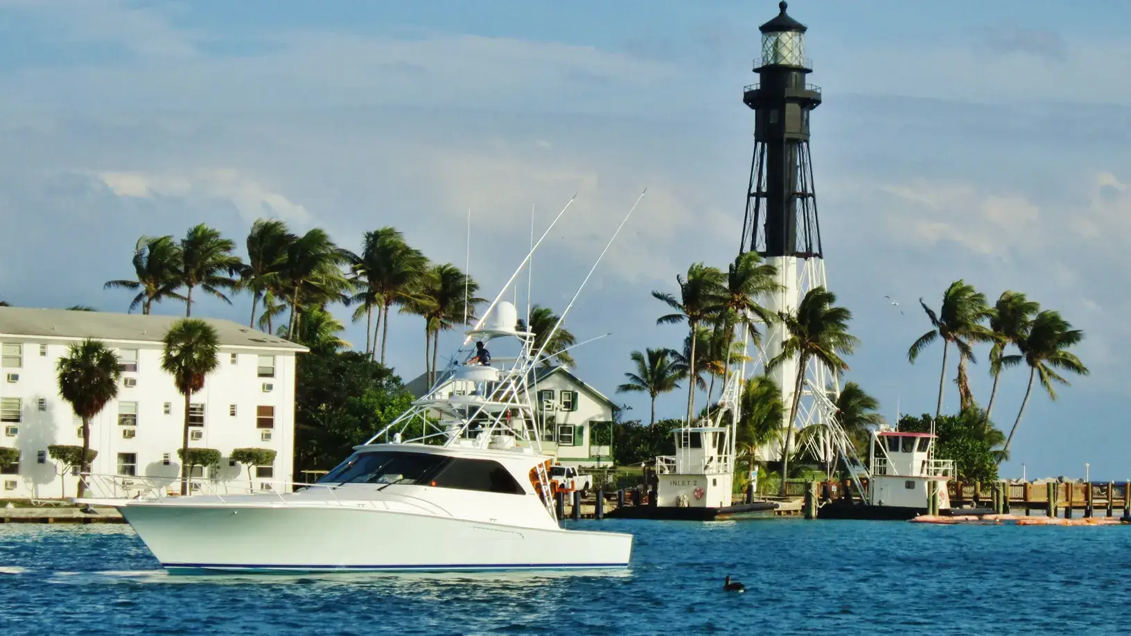 Una vista de Lighthouse Point, Florida