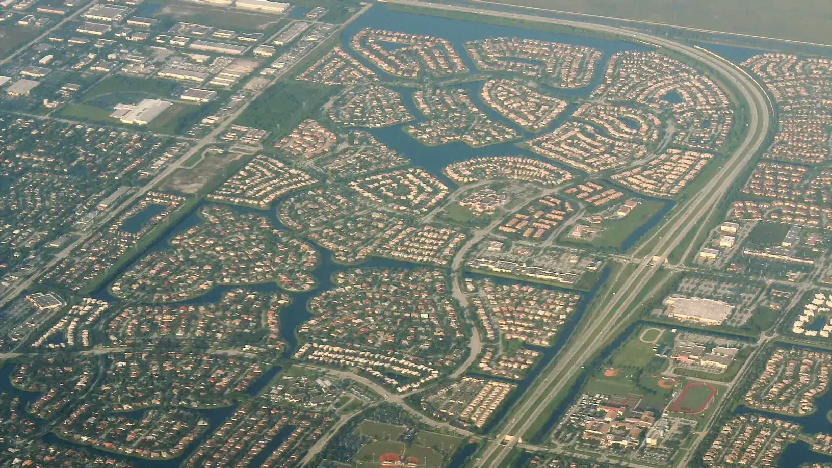 Una vista de Parkland, Florida