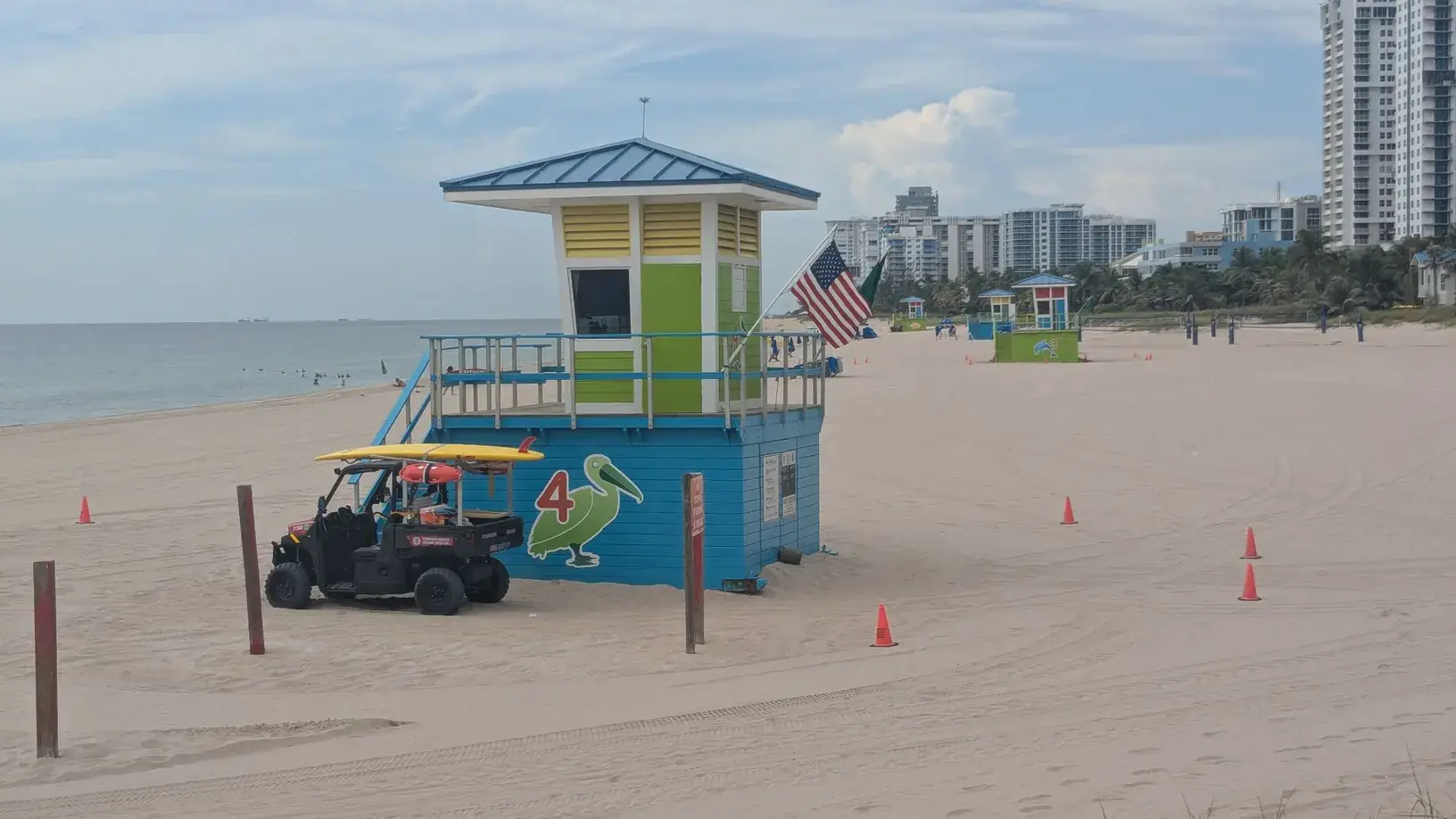 Uma vista de Pompano Beach, Flórida
